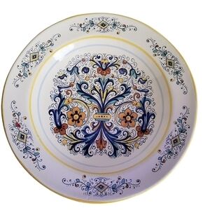 RARE Vintage Deruta Ceramich Large Ceramic Hand Painted Plates